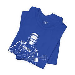 Franken Stein Metal Bass Guitarist - Unisex Jersey Short Sleeve Tee