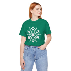 Let It Snow Galaxy Snowflake T-Shirt — Christmas Winter Starburst Tee