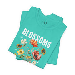 Floral Tee - Blossoms Blooming With Timeless Charm - Positive Vibes