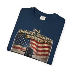 USS Theodore Roosevelt SSBN-600 T-Shirt – "Speak Softly and Carry a Big Stick" Patriotic Submarine Tee