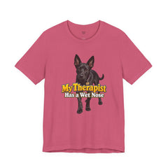 My Therapist Has A Wet Nose Personalized with your dog(s) image T-Shirt