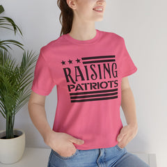 Raising Patriots Tee – Americana Stars & Stripes Family Pride T-Shirt