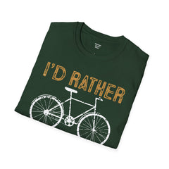 Cycling Enthusiast Unisex T-Shirt - 'I'd Rather Be Cycling' Design