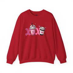 Woman's Love Coffee Valentine -  Unisex Heavy Blend™ Crewneck Sweatshirt