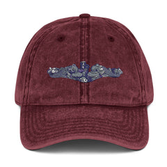 United States Navy Submariner Vintage Embroidered Cap - Retro Style Hat for Everyday Wear