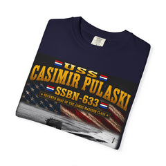 USS Casimir Pulaski SSBN-633 Submarine T-Shirt – "Forty One for Freedom" Navy Tribute