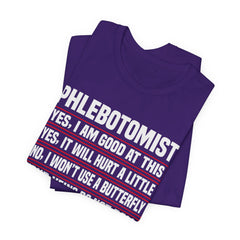 Phlebotomist Humor Tee, Funny Medical Shirt, Nurse Gift, Blood Tech Wear, Cute Phlebotomy Humor, Healthcare Apparel