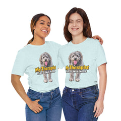 My Therapist Has A Wet Nose Personalized with your dog(s) image T-Shirt