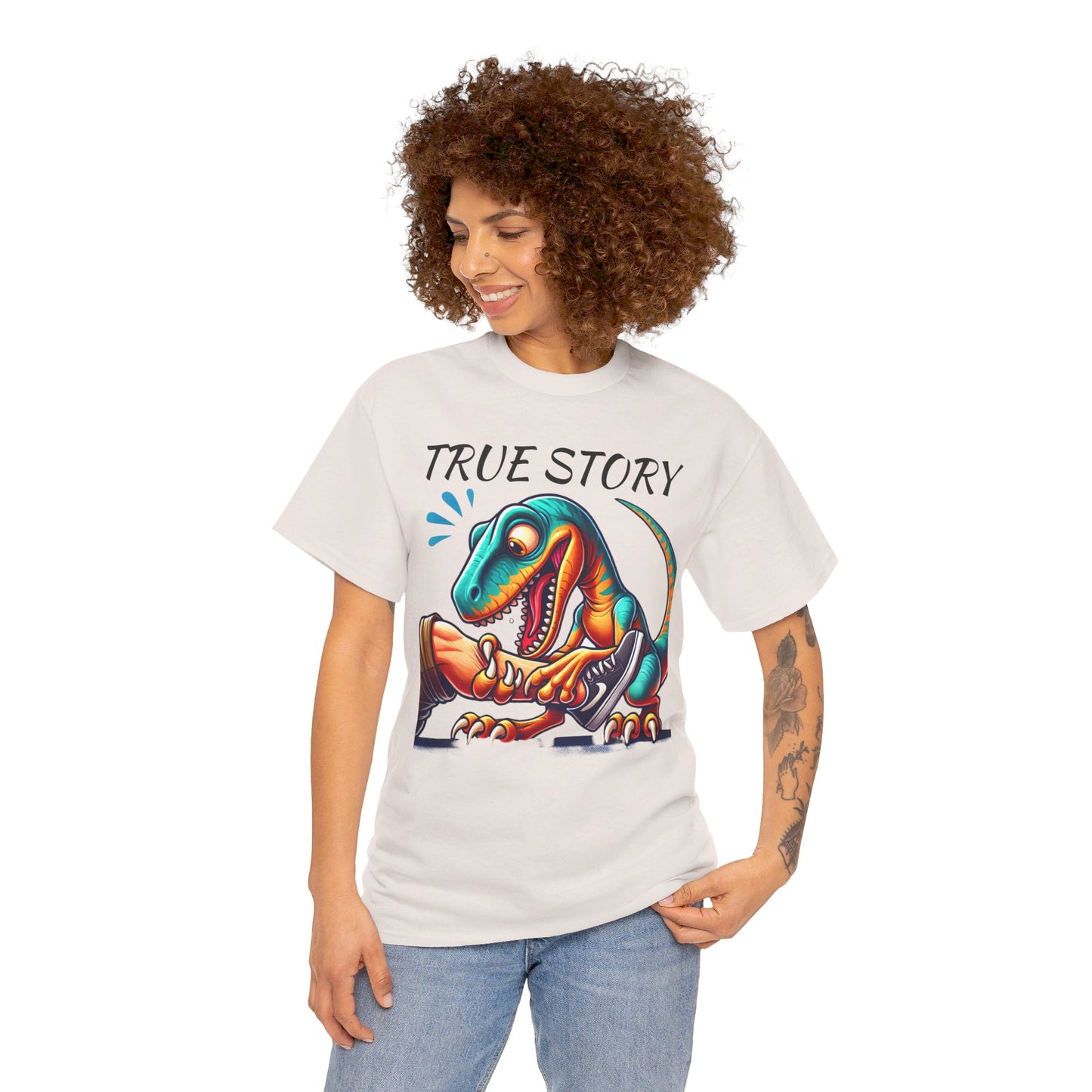 True Story Amputee Dinosaur Humor - Unisex Garment-Dyed T-shirt