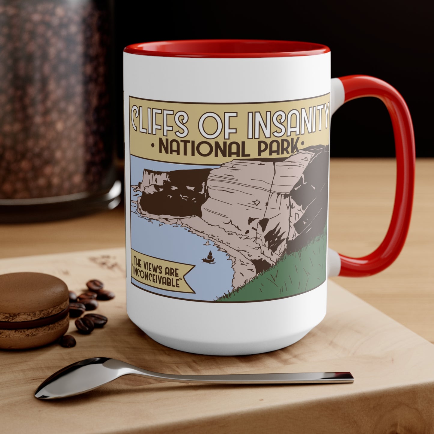 Cliffs of Insanity National Park, Accent Mug