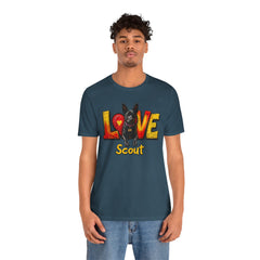 Personalized Love Your Dog T-Shirt — Designed with your dogs name and picture Graphic Tee