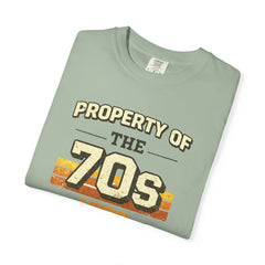 70s Retro Tee – "Property of the 70s 1976" Vintage Graphic T-Shirt