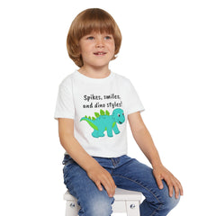 Spikes, Smiles and Dino Styles Graphic Toddler T Shirt