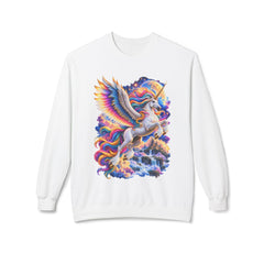 Whimsical Rainbow Winged Unicorn Sweatshirt
