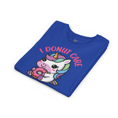 I Donut Care Unicorn Youth Short Sleeve Tee - Fun & Whimsical T-Shirt for Kids