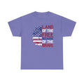 Land Of The Free Because Of The Brave - Unisex Cotton Tee