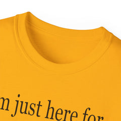 I'm Just Here For the Snacks Mahjong Tiles Unisex Ultra Cotton Tee / See our matching Coffee Mugs