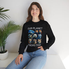 Endangered Animals Awareness Two Sided Sweatshirt