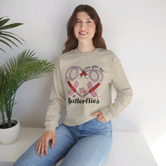 You Give Me Butterflies - Unisex Heavy Blend™ Crewneck Sweatshirt