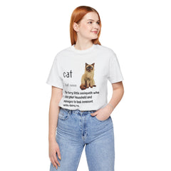 Cat Sociopath Defintion - Unisex Jersey Short Sleeve Tee