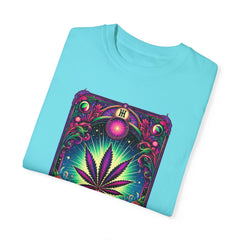 TAROT CARD WEED T Shirt, Vintage Style tee, Marijuana Leaf Graphic Tee, Weed Lover, Smoke Cannabis tee, Relaxed Fit tee, Stoner Lifestyle