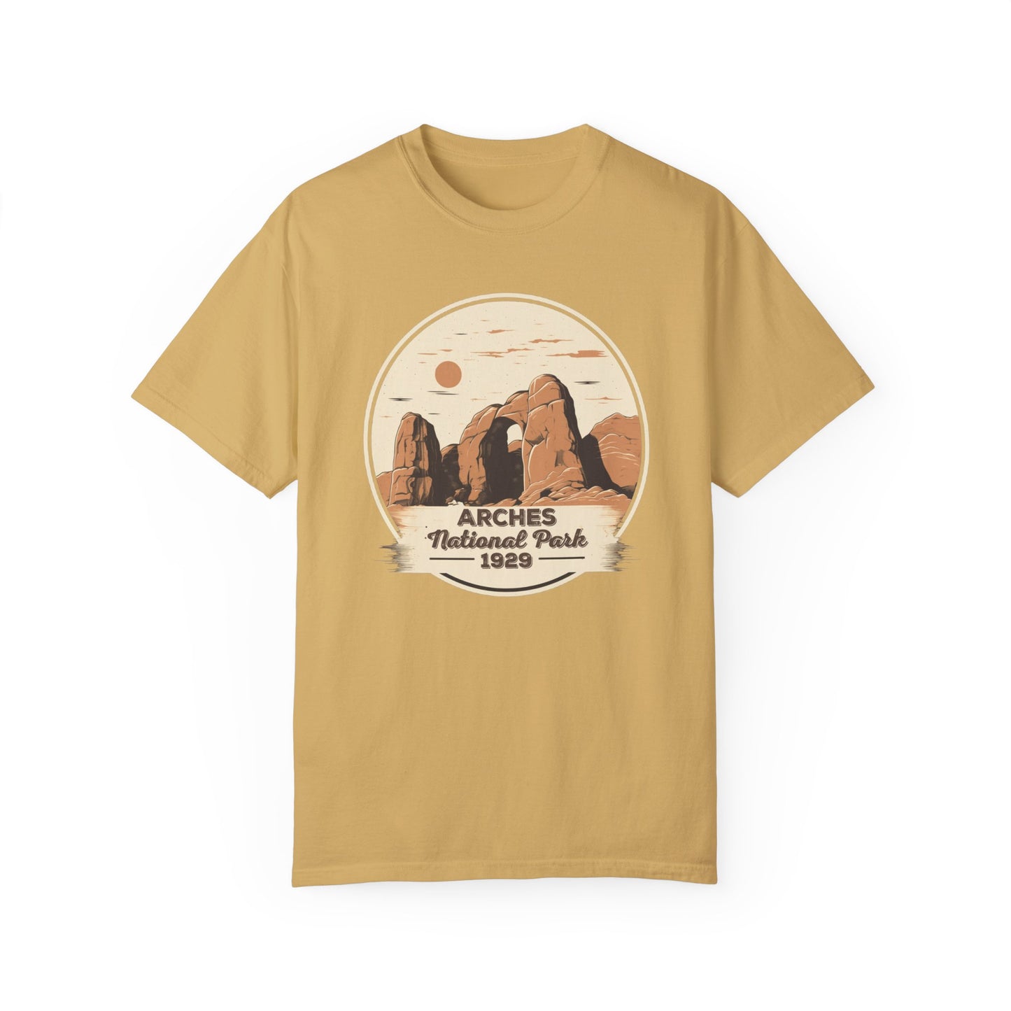 Arches National Park Graphic, Comfort Colors Soft Relaxed Fit Unisex Garment-Dyed T-shirt