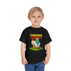 Toddler Chicken Jockey Tee - Fun Minecraft Animal T-Shirt for Kids