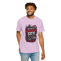 Raccoon City Graphic T-Shirt — "Welcome to Raccoon City" Horror Gamer Tee