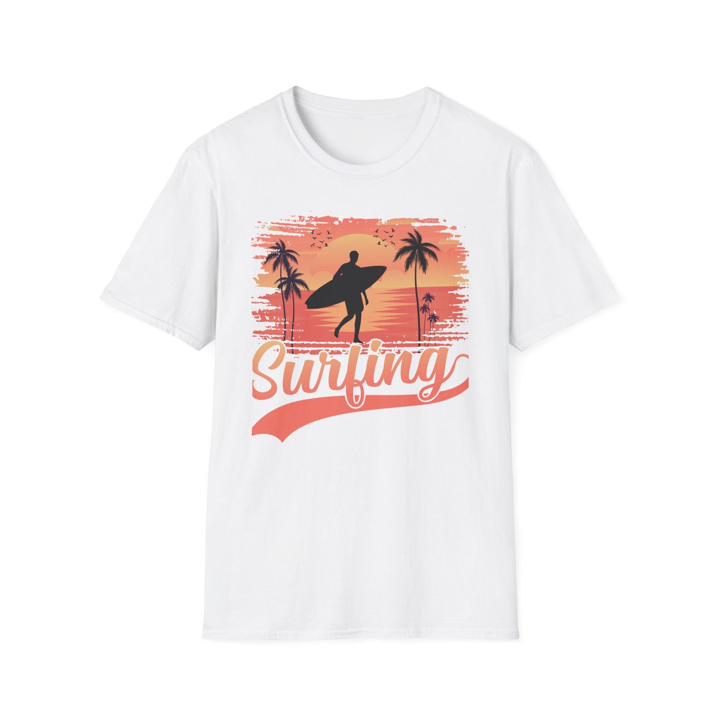 Surfing Unisex Softstyle Graphic T-Shirt