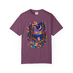 Mystical Psychedelic Moonlit Forest T-Shirt