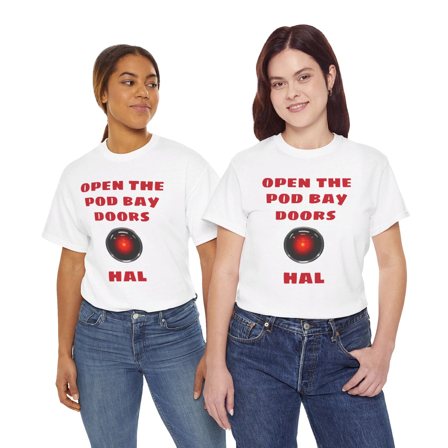 Open The Pod Bay Doors HAL, Graphic Unisex Heavy Cotton Tee