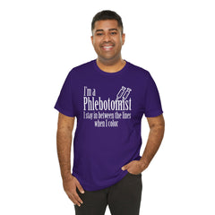 Phlebotomist Humor Tee, Funny Medical Shirt, Nurse Gift, Blood Tech Wear, Cute Phlebotomy Humor, Healthcare Apparel