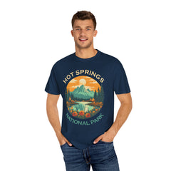 Hot Springs National Park Graphic, Comfort Colors Soft Relaxed Fit Unisex Garment-Dyed T-shirt