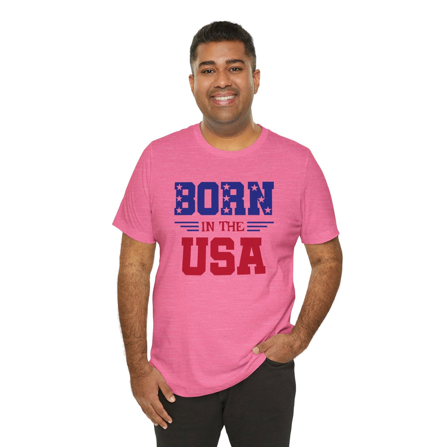 Born In The USA, Unisex Jersey Short Sleeve Tee