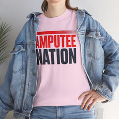 Amputee Nation Unisex Heavy Cotton Tee, Support Shirt, Gift for Amputees, Awareness Apparel, Casual Comfort Wear