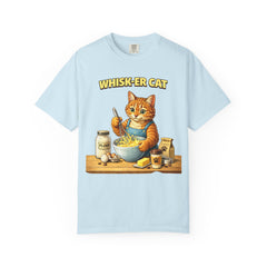Whisker Cat Baking T-Shirt — Cute Cat Chef Graphic Tee