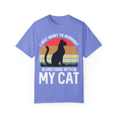 Workout & Cat Lover Unisex T-Shirt - I Just Want to Workout and Hang with My Cat
