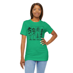 Nature-Inspired Unisex Jersey Tee, Tree Graphic T-Shirt, Eco-Friendly Fashion, Gift for Nature Lovers, Casual Wear, Outdoor Adventure