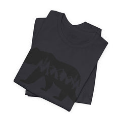 Nature-Inspired Bear Graphic Tee, Outdoor Adventure Shirt, Wilderness Apparel, Hiking Gift, Unisex Nature T-Shirt