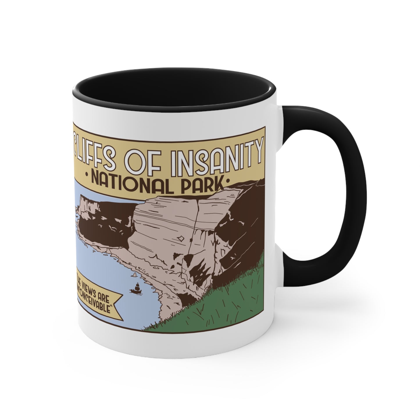 Cliffs of Insanity National Park, Accent Mug