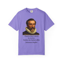 Kepler Coffee Quote T-Shirt — Astronomy Nerd Vintage Portrait Tee