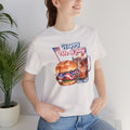 Happy 4th Of July Burger and Mug Graphic, Unisex Jersey Short Sleeve Tee