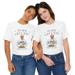 Pope Leo XIV New York Mets Fan Short Sleeve Tee - Made in USA