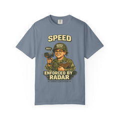 Speed Enforced By Radar T-Shirt — MASH 4077 Retro Traffic Cop Graphic Tee