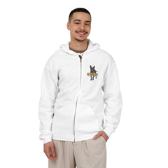 Personalized with your dogs image Zip Hoodie — "My Therapist Has a Wet Nose" Graphic