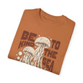 Jelly Fish, Be Kind To The Sea -  Graphic Unisex Garment-Dyed T-shirt