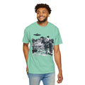 UFO Meets Cowboy Unisex Garment Shirt -Dyed  T Shirt