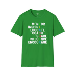 How Do You Spell TEACHER,Unisex T Shirt,Mentor,Inspire,Educate,Coach.Share,Influence,Encourage,Educator apparel,School wear,Teacher apparel