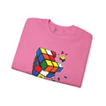 Cracked Rubik's Cube Unisex Heavy Blend™ Crewneck Sweatshirt