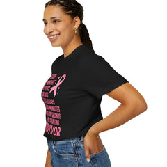 Survivor T-Shirt | Inspirational Cancer Awareness Tee, Gift for Fighters, Support Shirt, Unisex Pink Ribbon Apparel